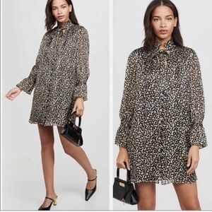 ALICE + OLIVIA Rei Silk Blend Shirt Dress Mini sz medium